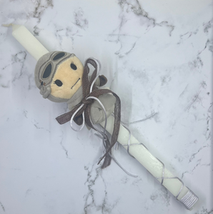 Lambatha/Palm Sunday Candle with Rey plushie